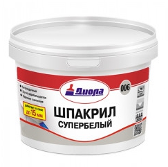 Шпатлевка Д-006 супербелый 1 кг евробанка