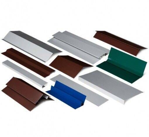 А.Планка ендовы нижний  76х76х2000 красный (ПЭ-01-3011-0,45)