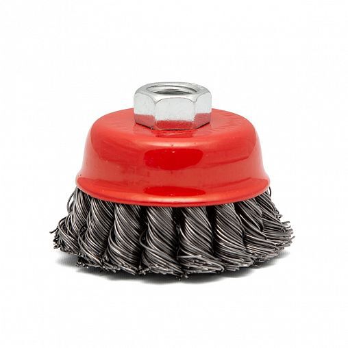 Щетка металлическая для УШМ крученая чашка М14 75мм 3-ON