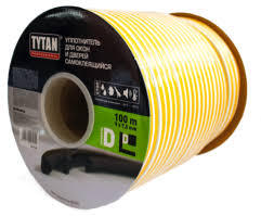 Уплотнитель TYTAN проф. Е белый 9мм х 4мм