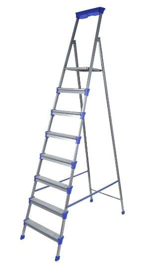 Стремянка NIKA стальная 8 широких ступеней