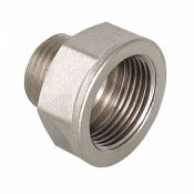 Перех. Valtec вн.-нар. 1/2"-3/8" никель VTг.592.N.0403