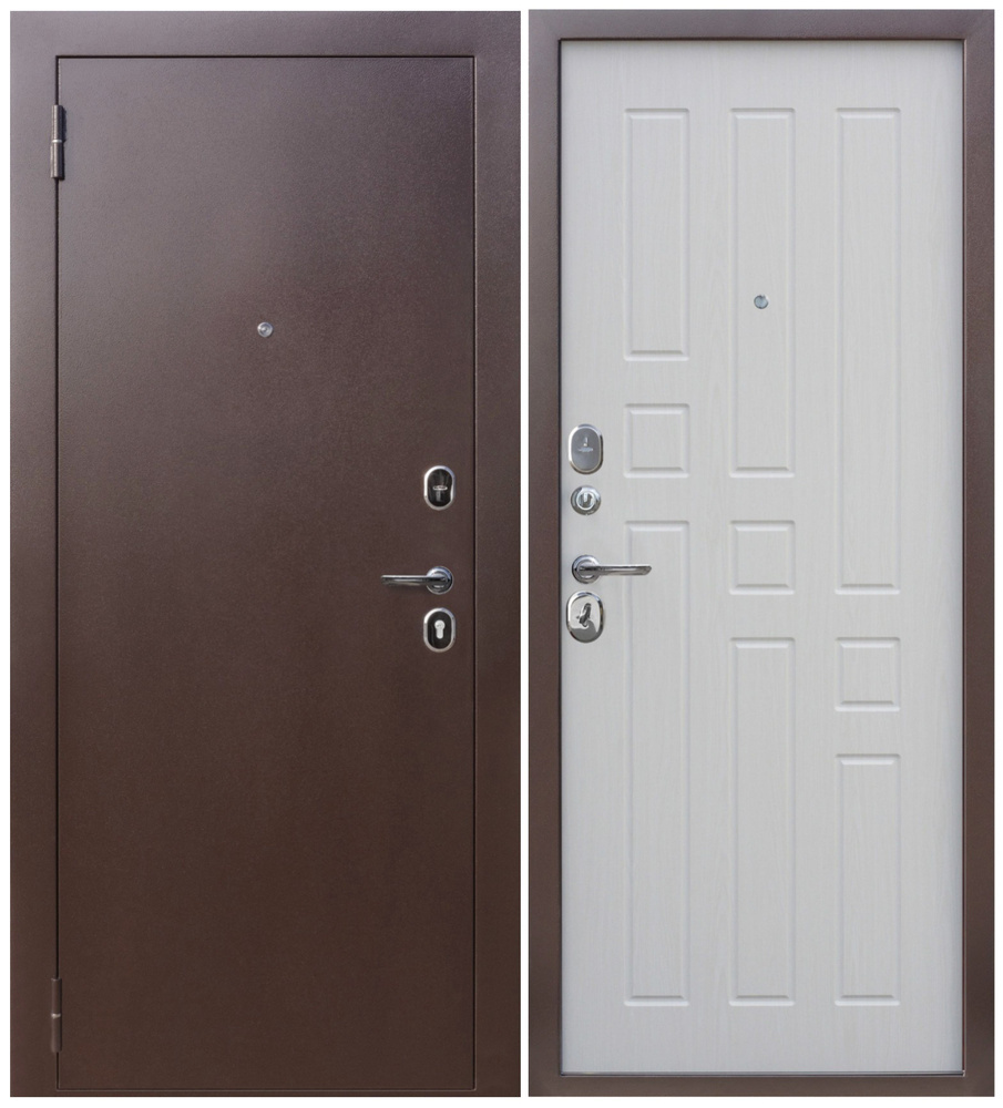 Дверь мет. Гарда 8мм Белый Ясень левая (860мм)