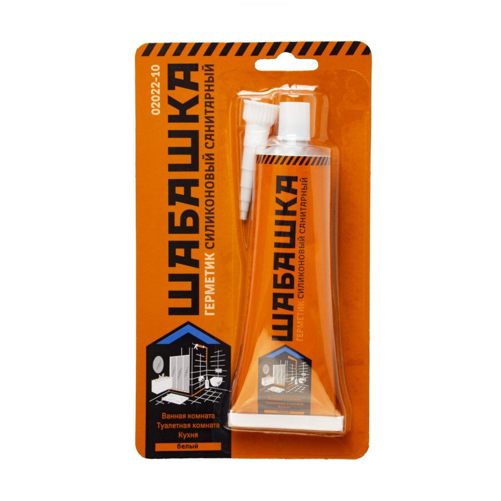 Герметик ШАБАШКА силик/санит. белый 85 мл