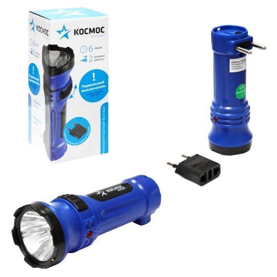 Фонарь ручной КОСМОС KOCAcc102LED аккумуляторный светодиодный