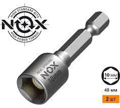 NOX Ключ-насадка магнитная 8, 10 х48мм 558102