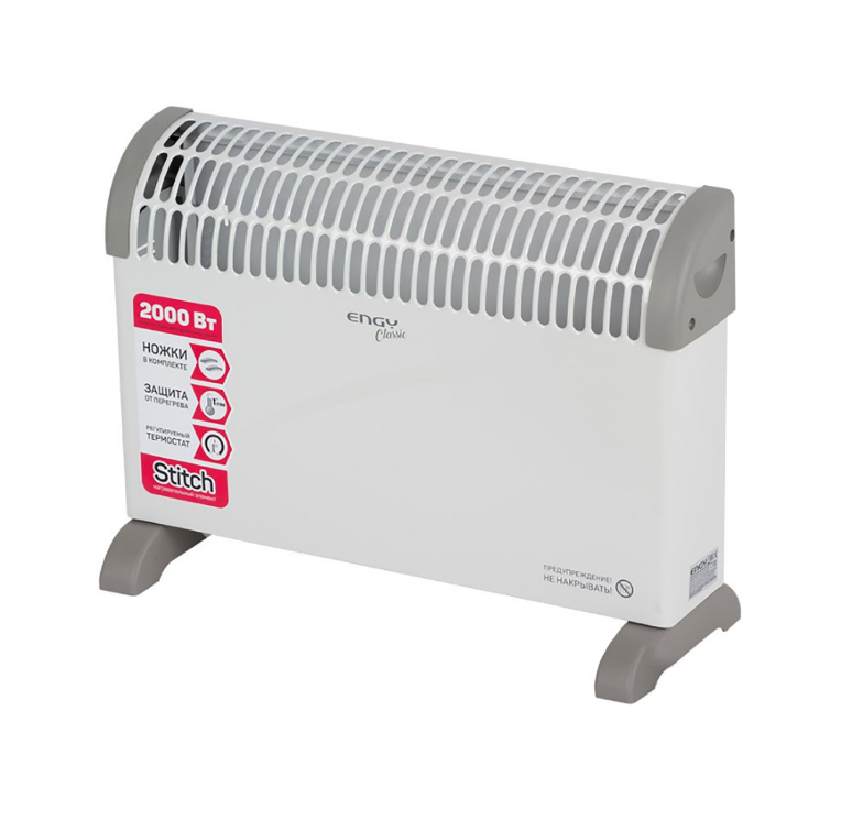 Конвектор ENGY EN-2000A Classic настенно-напольный 2000 Вт белый