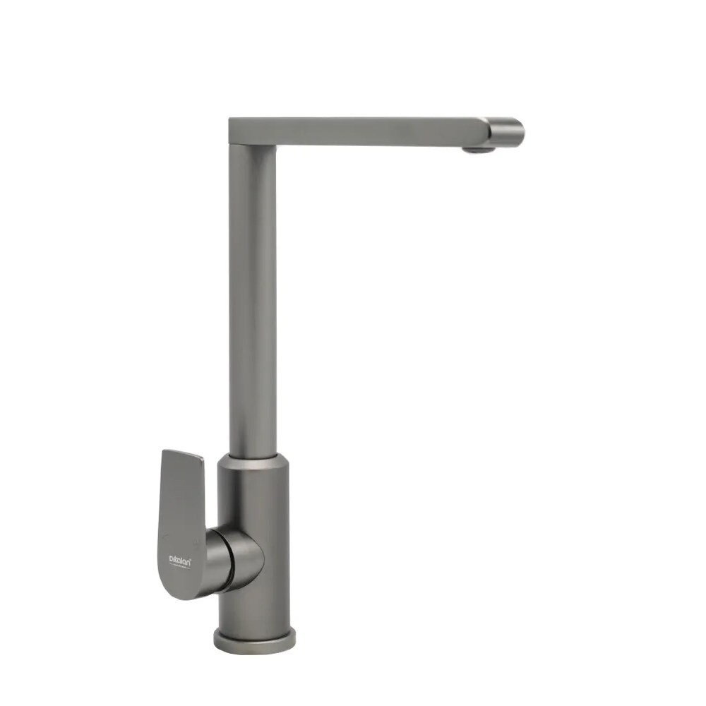Смеситель DIKALAN AL4076-G д/кухни выс.излив, Серый матовый
