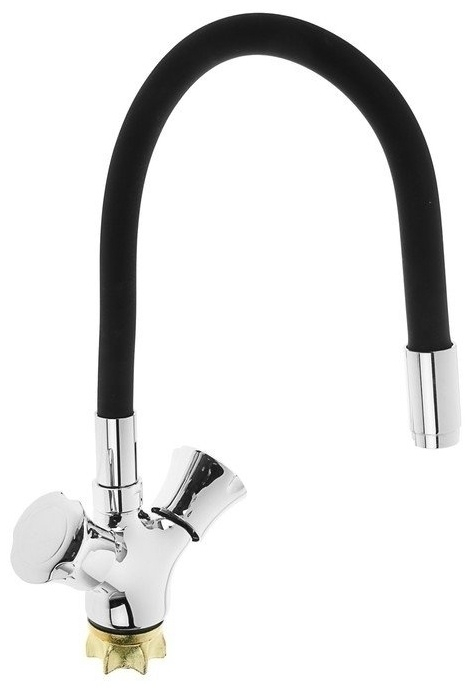 Смеситель A4883F для кухни с гибким изливом.(черный)