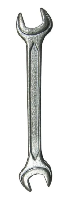 Ключ гаечный BIBER рожковый оцинкованный 19х22 мм