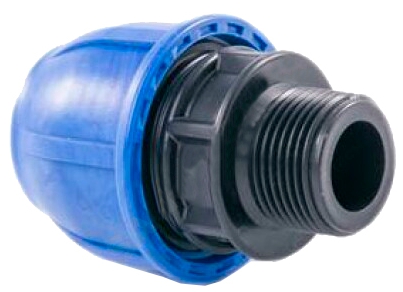 Муфта ПНД компрес. наруж.резьба 25*3/4