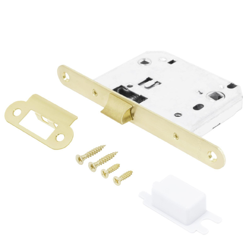 Защелка дверная Аллюр АРТ L7050R РВ золото 18мм б/р с фик