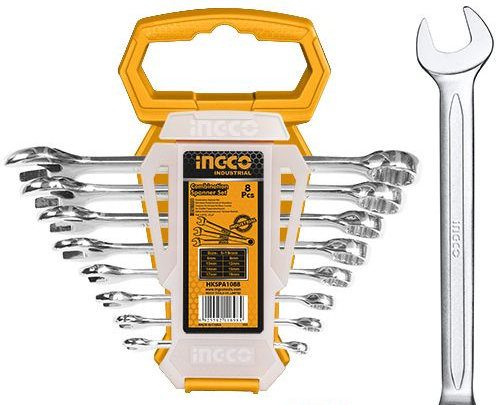Набор INGCO HKSPA1088 комбин. ключей 8шт