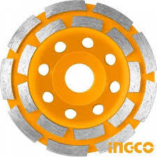 Диск двухрядный алмазный INGCO CGW021151 чашечный шлифовальный 115 мм