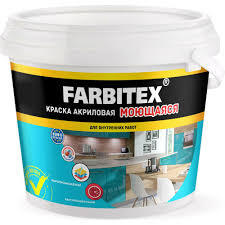 Краска FARBITEX акриловая моющаяся 3 кг