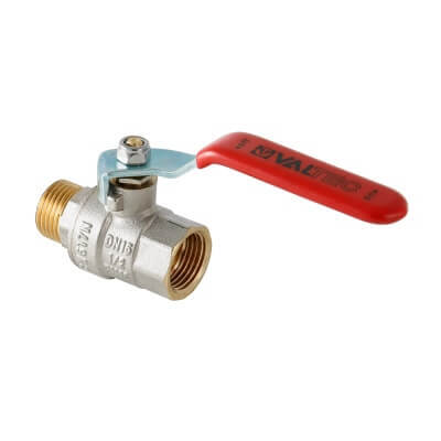 Кран шар. Basic VТ НВ 1/2" дл.ручка (ргш) (16) VT.215.N.04