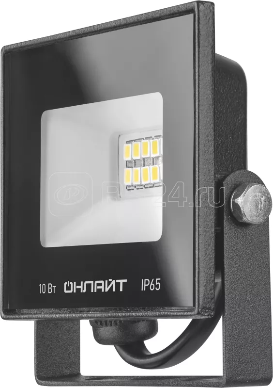 Прожектор светодиодный ОНЛАЙТ OFL-10-4K-BL-IP65-LED 10 W(800lm) SMD 4000К 115х85х35мм, IP65 10Вт 4000К 230В