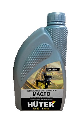Масло моторное HUTER для четырехтактных двигателей 5W-30 синтетическое 1 л всесезонное