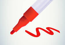 Маркер-краска MUNHWA "Industrial" красный IPM-03 4 мм