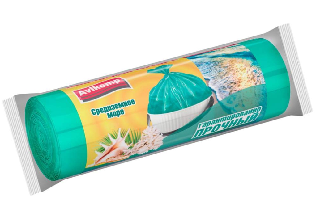 Пакеты для мусора AVIKOMP "Средиземное море" ароматизированные 30 л 20 шт