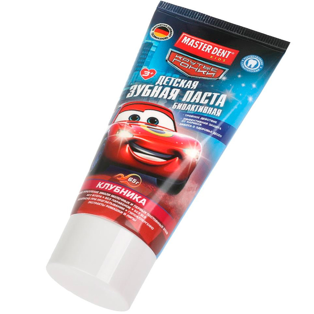 УМКА MASTER DENT зубная паста детс. "Гонки" клубника 65г