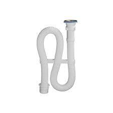 Сифон ОРИО АС-3011 1 1/2"х40 гофрированный белый, длина 1000 мм (переходник на 50 мм)