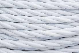 Провод ретро 2х2.5 матов. бел.