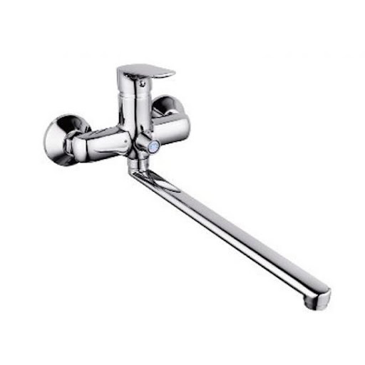 Смеситель Lemen D35 д/ванны с длинным изливом,переключатель душа-картридж(цин