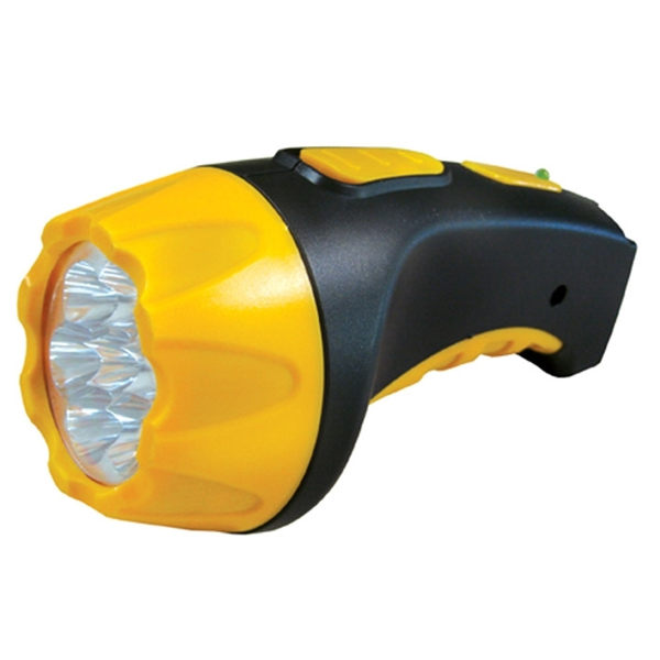Фонарь ручной ULTRAFLASH LED3804 4LED светодиодный черно-желтый выдвижная вилка