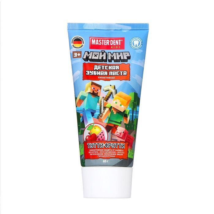 Зубная паста детс.Мой мир,тутти-фрутти 65г