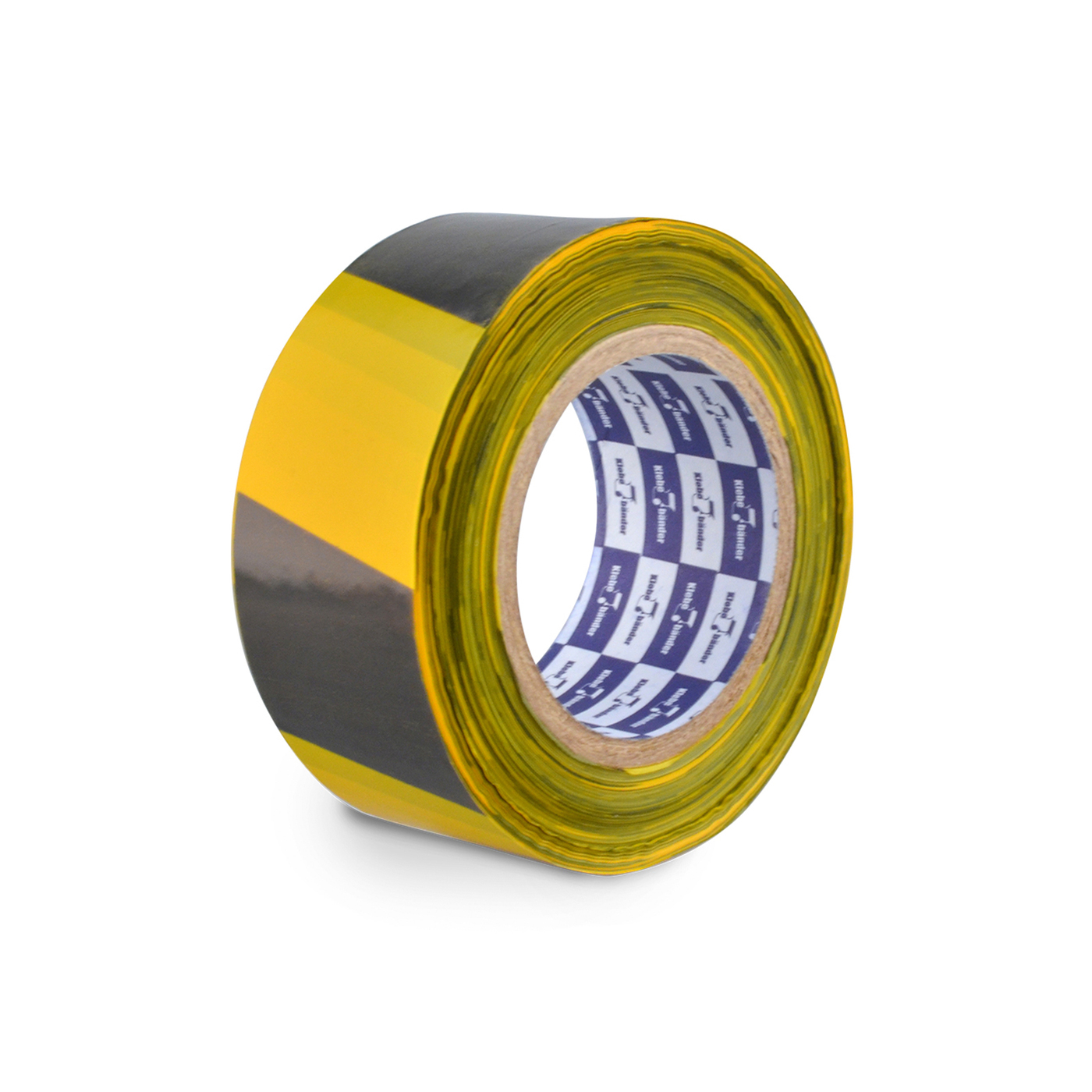Лента сигнал. 50мм*200м, 30мкм, чёрно-желтая Klebebander