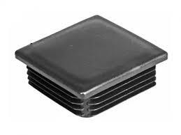 Заглушка для труб квадратная 40*40 черная