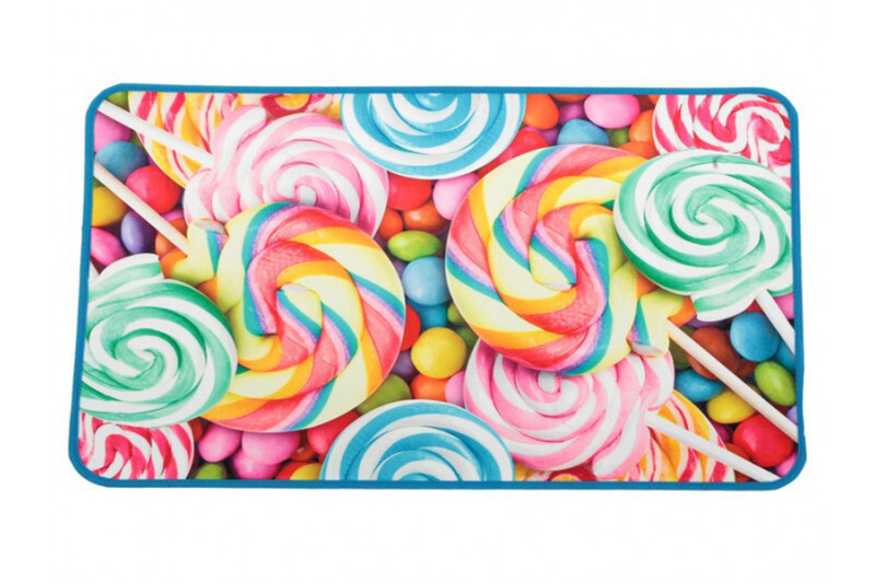 Коврик для ванны 50*80см микроф.Леденцы / 95-036