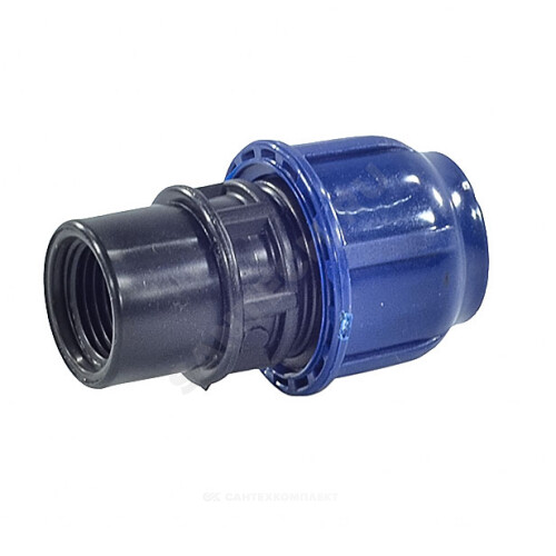 Муфта ПНД компрес. внутр.резьба 25х1/2"
