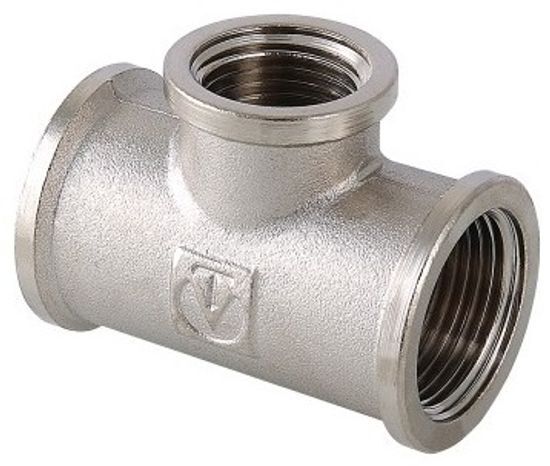 Тройник Valtec 1/2 никель (10) VTг.130.N.0004