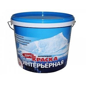 Краска FARBITEX "Евро" акриловая интерьерная белый 3 кг