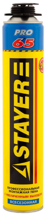 Пена монтажная STAYER Prof Black Pro всесезонная 750 мл