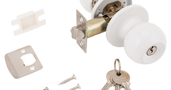 Ручка защелка 5560 ВK WW (белая) фик. АЛЛЮР