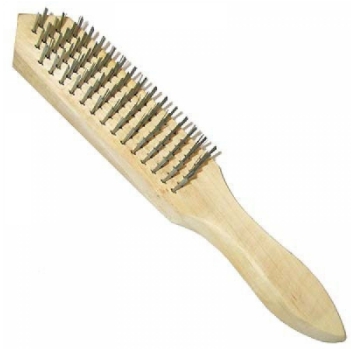 Щетка 6-рядная стальная с деревянной ручкой BIBER(арт. 70960)