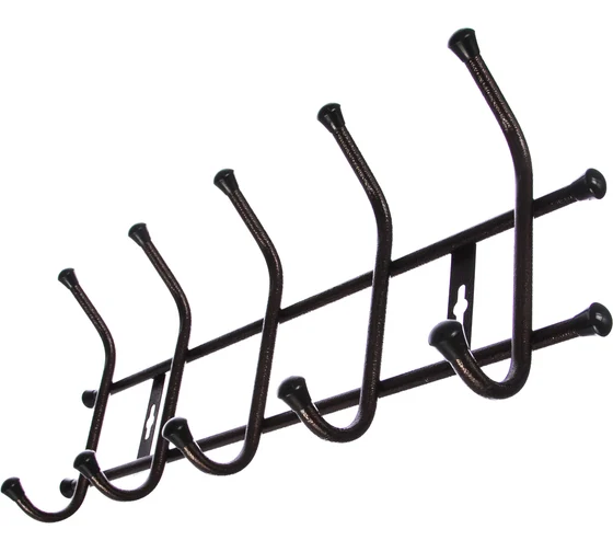 Вешалка настенная 5 крючков ВН5 черный