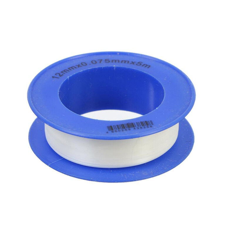 Лента ФУМ бело-синяя 12 мм х 10 м