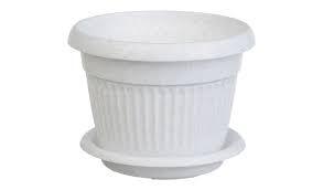 Кашпо Ливия Д200мм 2,8л с под мрамор 3019М