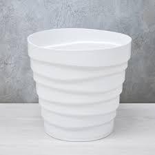 Кашпо "Бархан" (2,25л) Белый