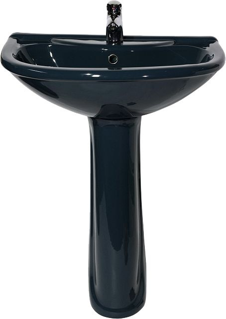 Умывальник+пьедестал Престиж синий