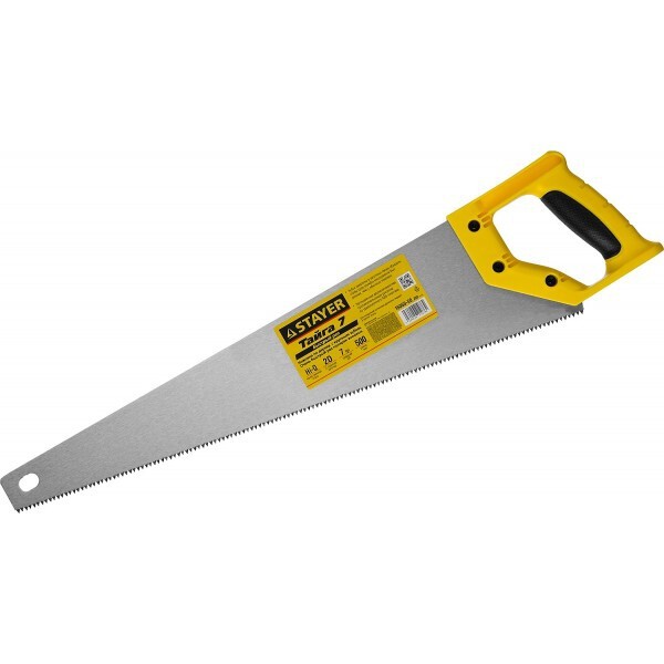 Ножовка ЗУБР "Тайга-7" универсальная закаленный зуб 7TPI рез вдоль и поперек волокон, для средних заготовок 500 мм
