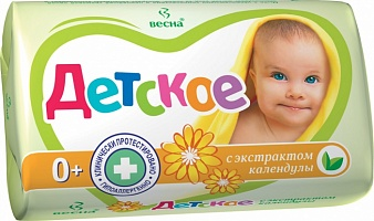 Мыло туалетное детское нейтральное 90г Весна