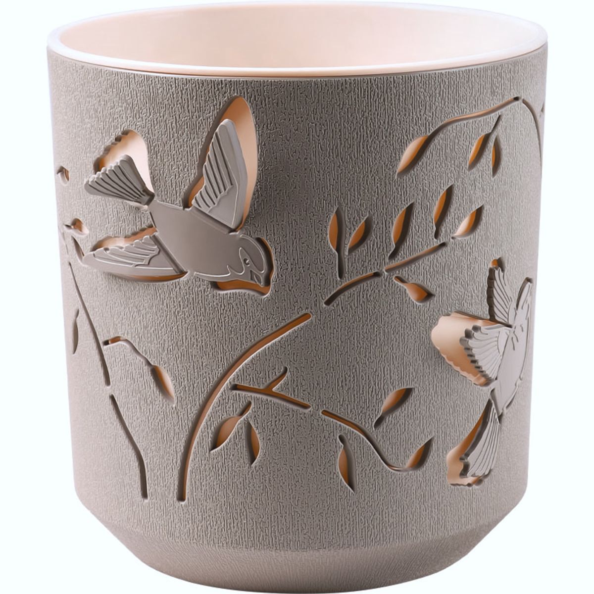 Кашпо "Колибри" 2,5л Мокачино/Пудра КШ-4652