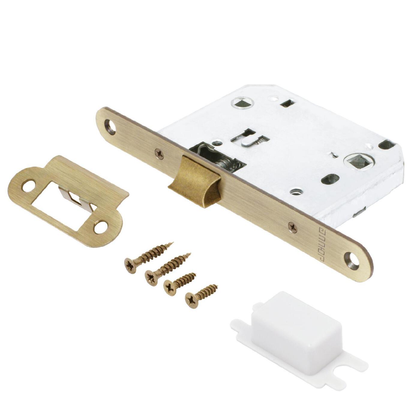 Защелка дверная Аллюр АРТ L7050R AB бронза 18мм