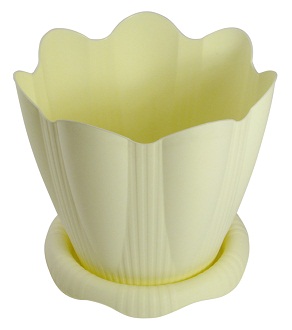 Горшок для цветов "Эдельвейс" с поддоном колор 3 л