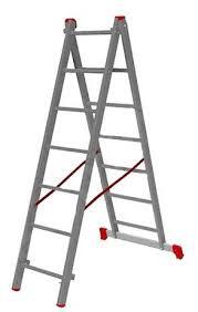 Лестница алюминиевая 2 секционная 2*7